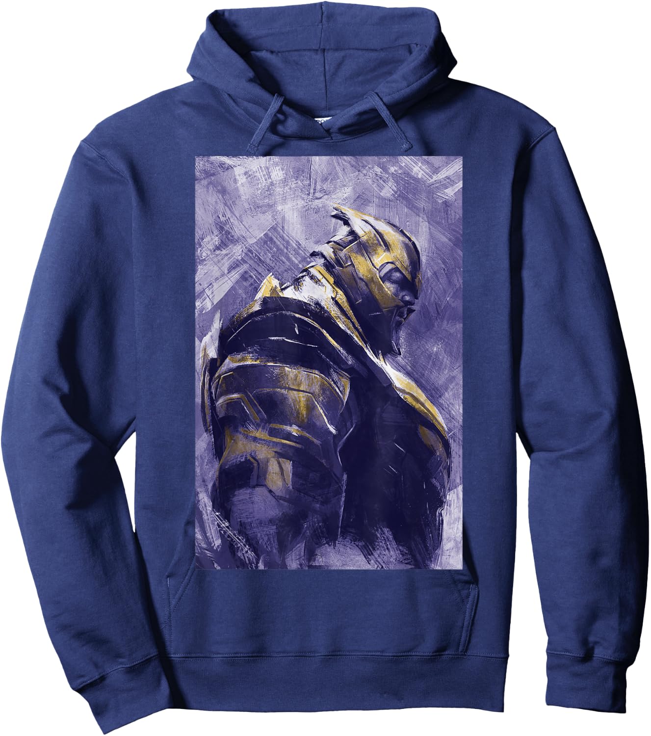 Marvel Avengers Endgame Thanos Painting Graphic Hoodie - Hoodie | Navy