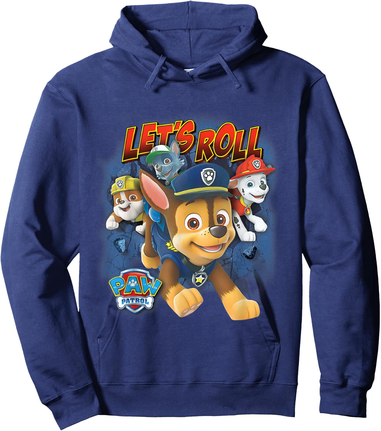 PAW Patrol Lets Roll Breaking The Wall Hoodie - Hoodie | Navy