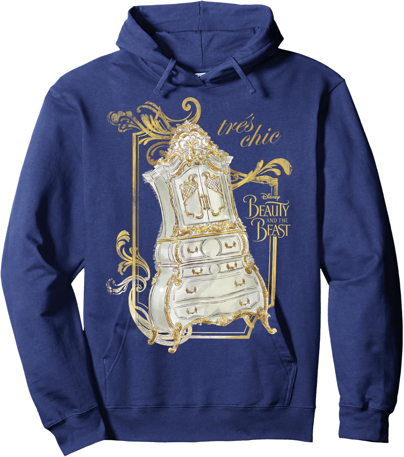 Disney Beauty & The Beast Wardrobe Tres Chic Graphic Hoodie - Hoodie | Navy
