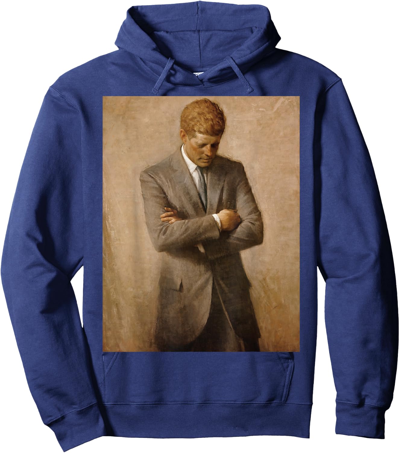JFK Portrait John F Kennedy USA Historical Most Love USA Hoodie - Hoodie | Navy