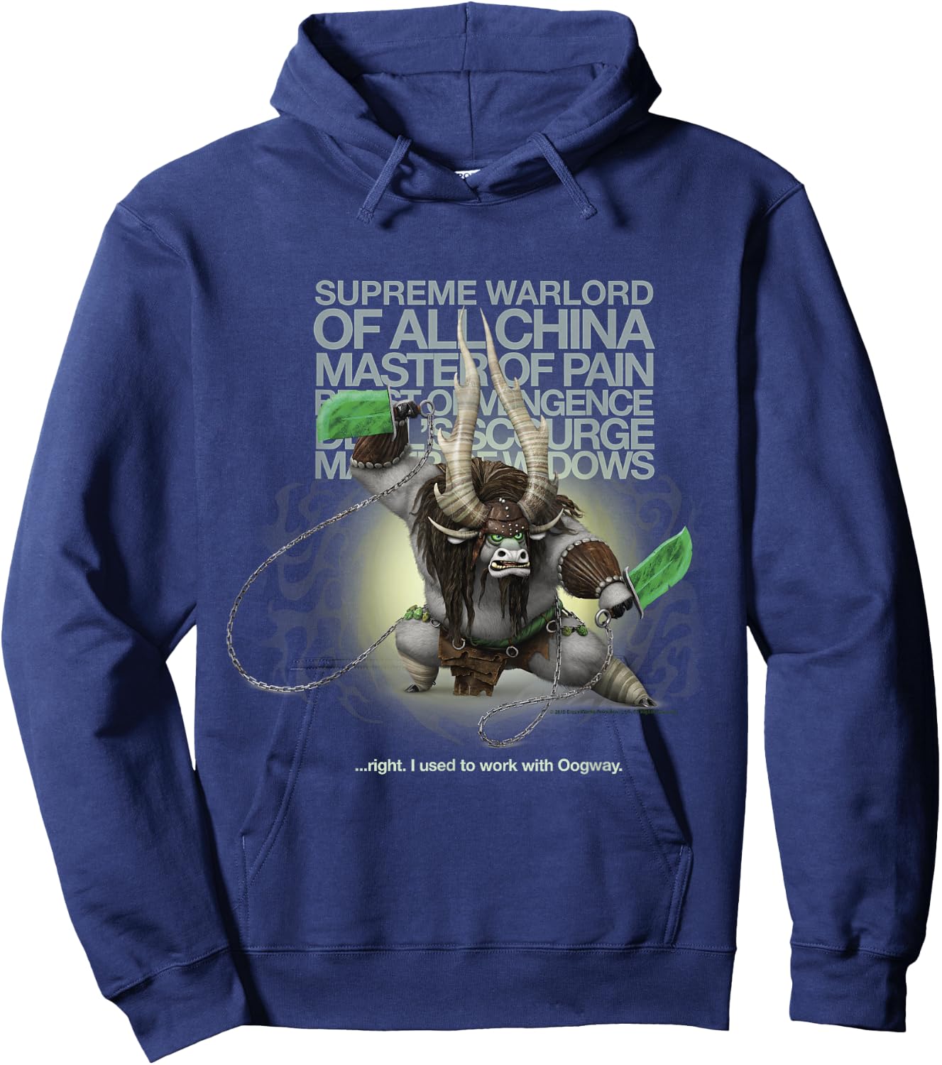 Kung Fu Panda Kai Supreme Warlord Portrait Hoodie - Hoodie | Navy