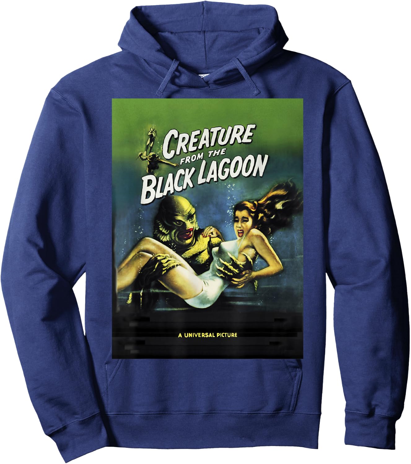Universal Monsters Creature From The Black Lagoon Poster Hoodie - Hoodie | Navy