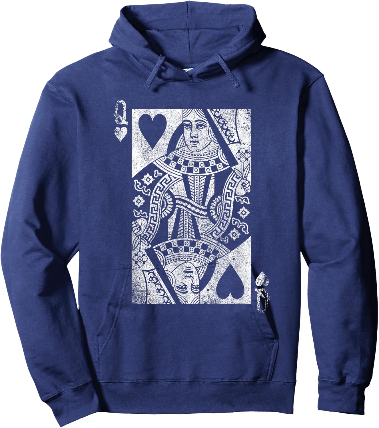 The Original Queen of Hearts (Vintage Design) Hoodie - Hoodie | Navy