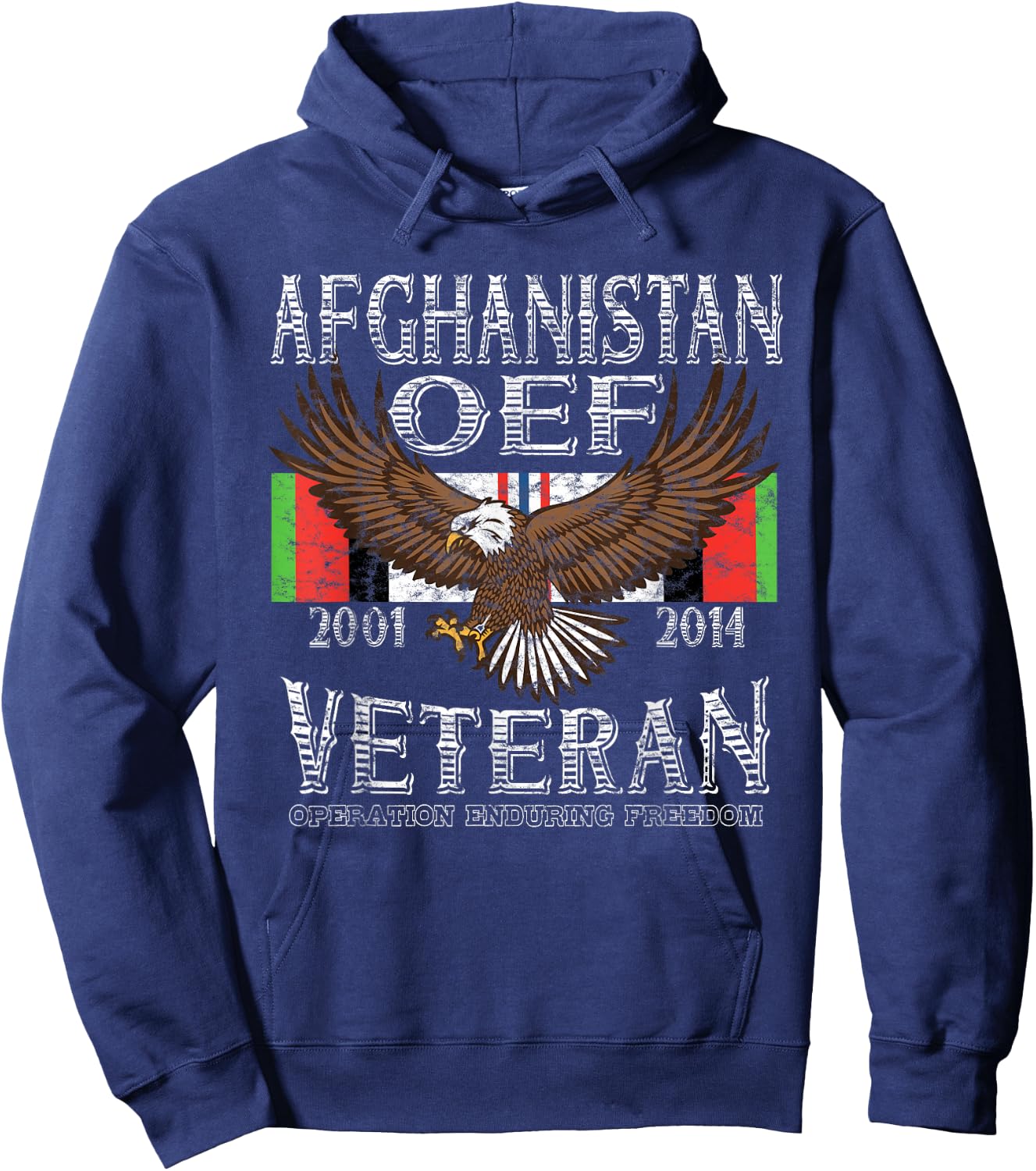 OEF Veteran Shirt- Afganistan Operation Enduring Freedom Hoodie - Hoodie | Navy