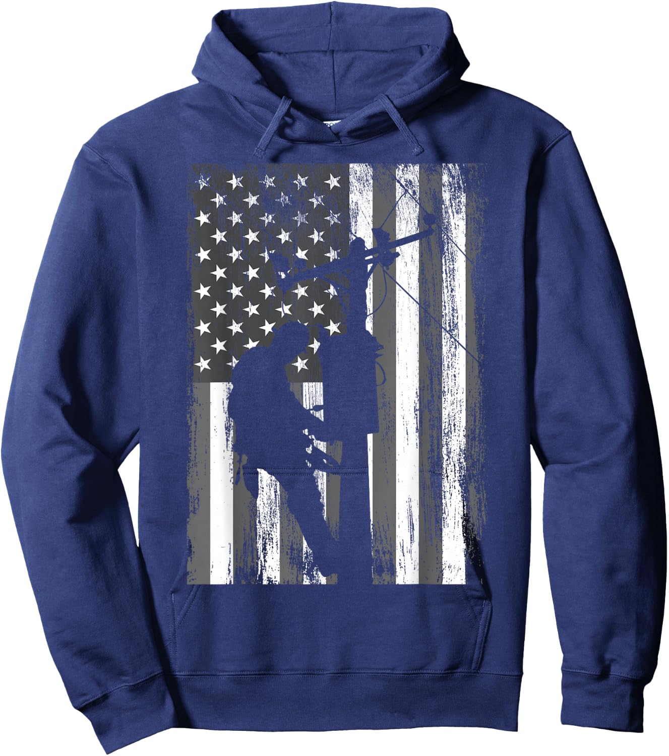 American Lineman Flag Hoodie - Hoodie | Navy