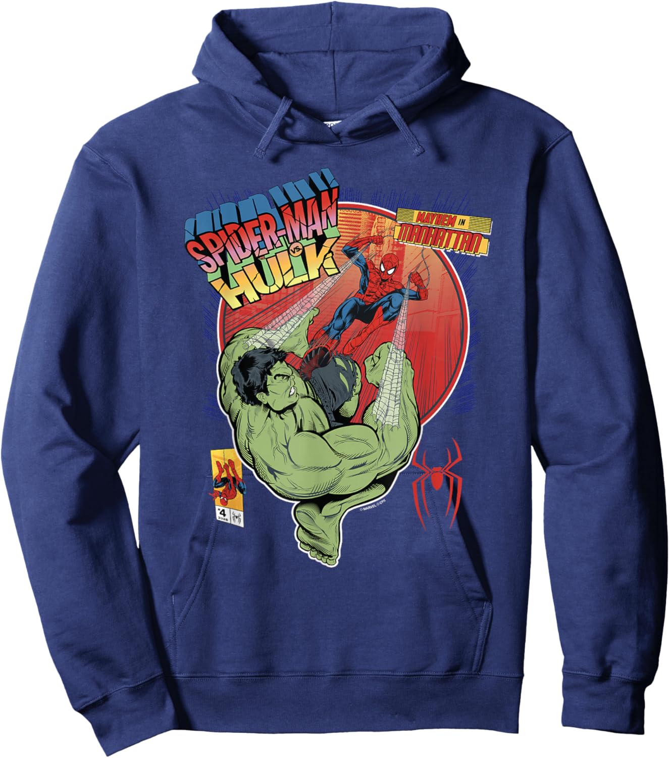 Marvel Spider-Man: New Day Hulk Mayhem in Manhattan Hoodie - Hoodie | Navy