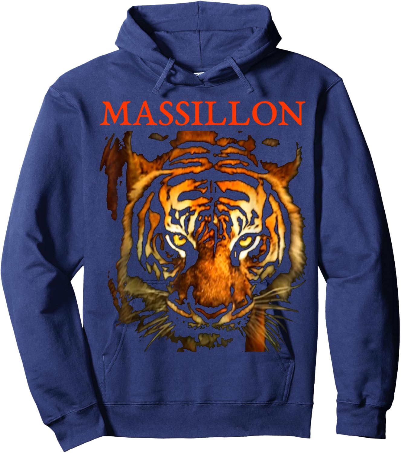 Massillon, Sports, Football, Baseball, Basketball. Tigers Hoodie - Hoodie | Navy