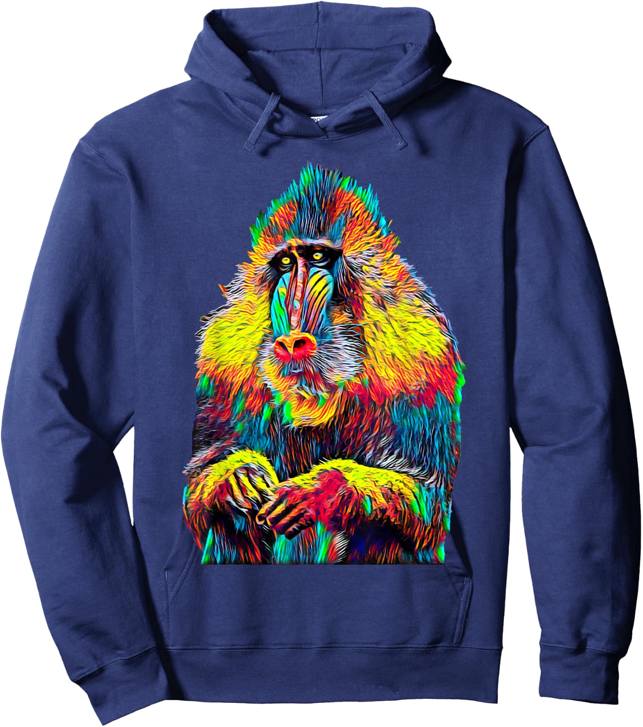 Mandrill Monkey Hoodie - Hoodie | Navy
