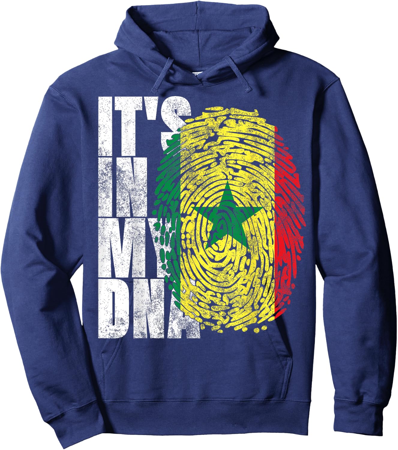 It's In My DNA Senegalese African Gifts Proud Senegal Flag Hoodie - Hoodie | Navy