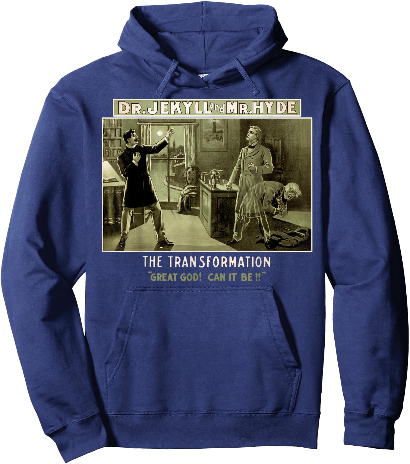 Classic Horror Story Strange Case of Dr. Jekyll and Mr. Hyde Hoodie - Hoodie | Navy