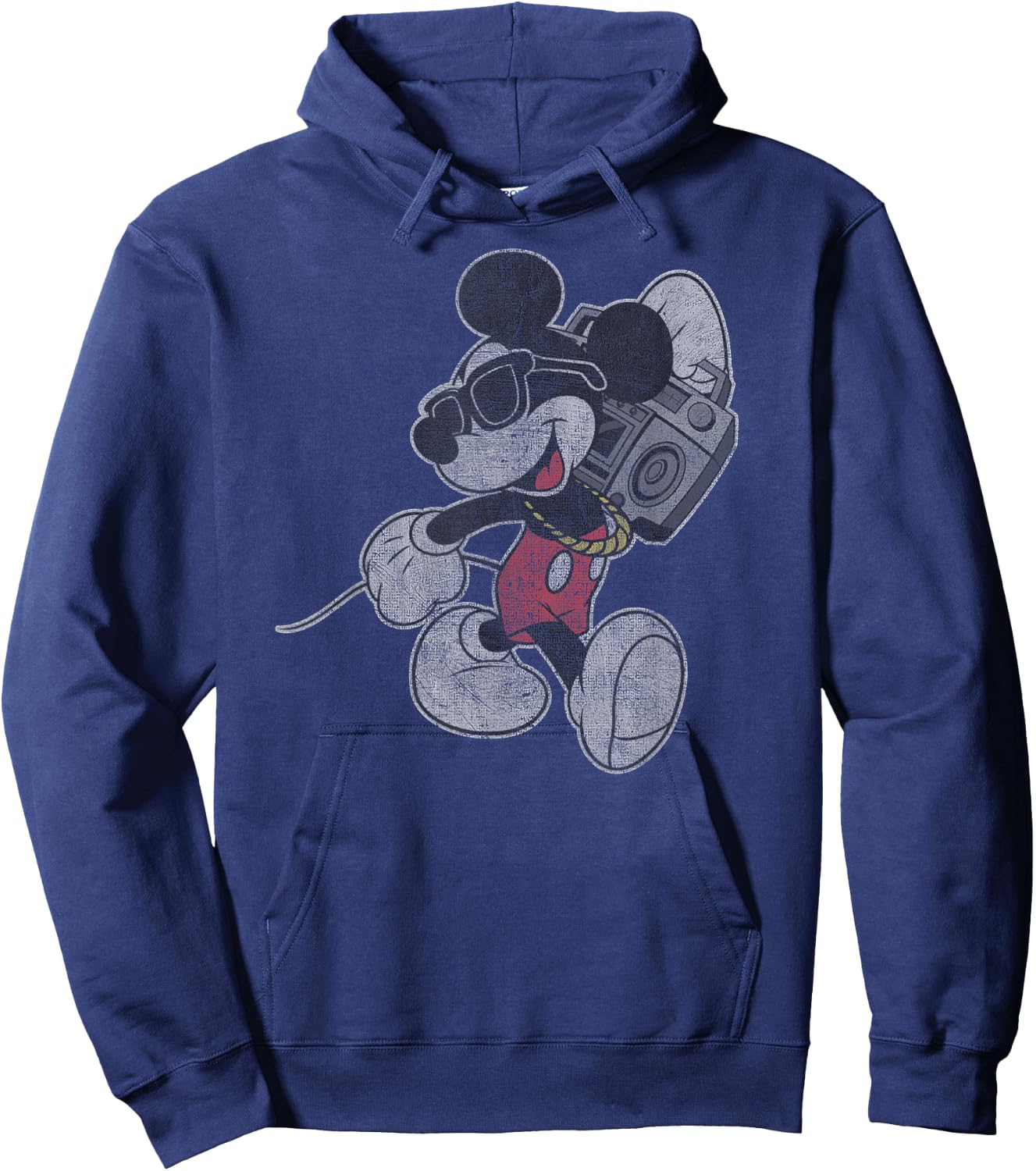Disney - Mickey Mouse w. Boombox Hoodie - Hoodie | Navy