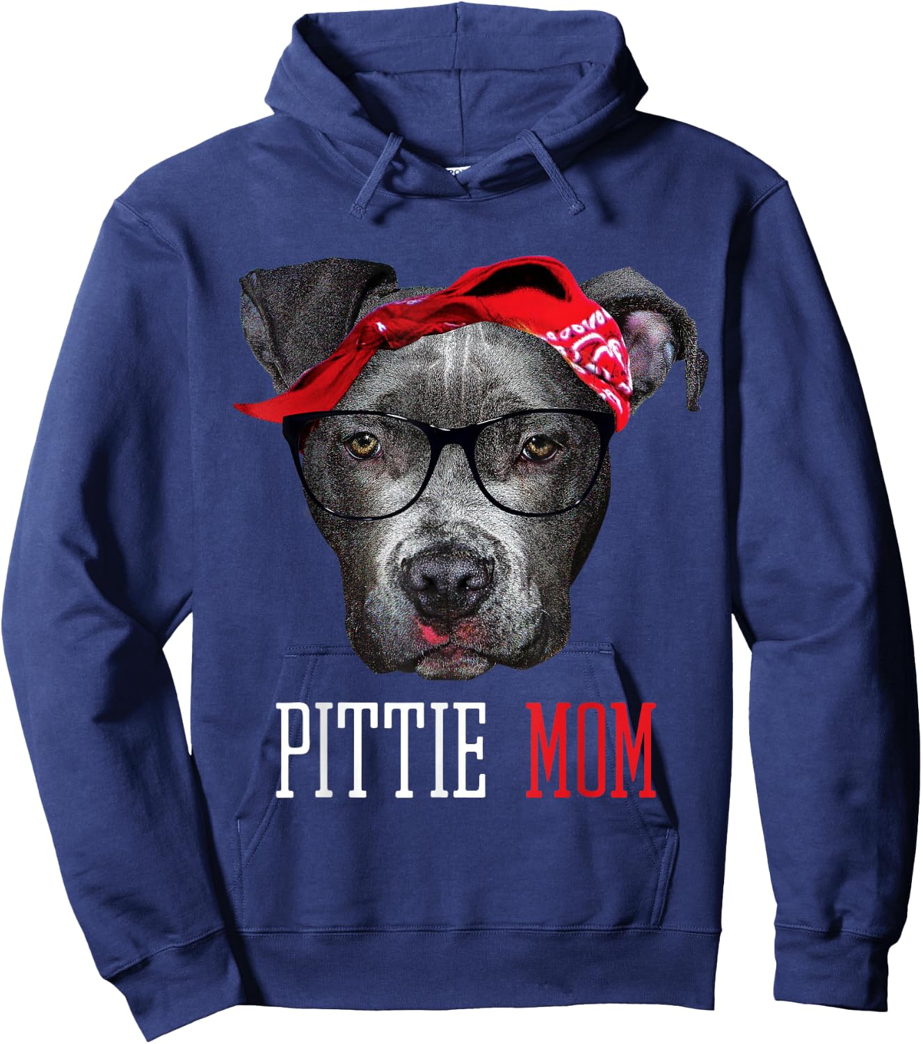 Pittie Mom Pitbull Dog Lovers Women Hoodie - Hoodie | Navy