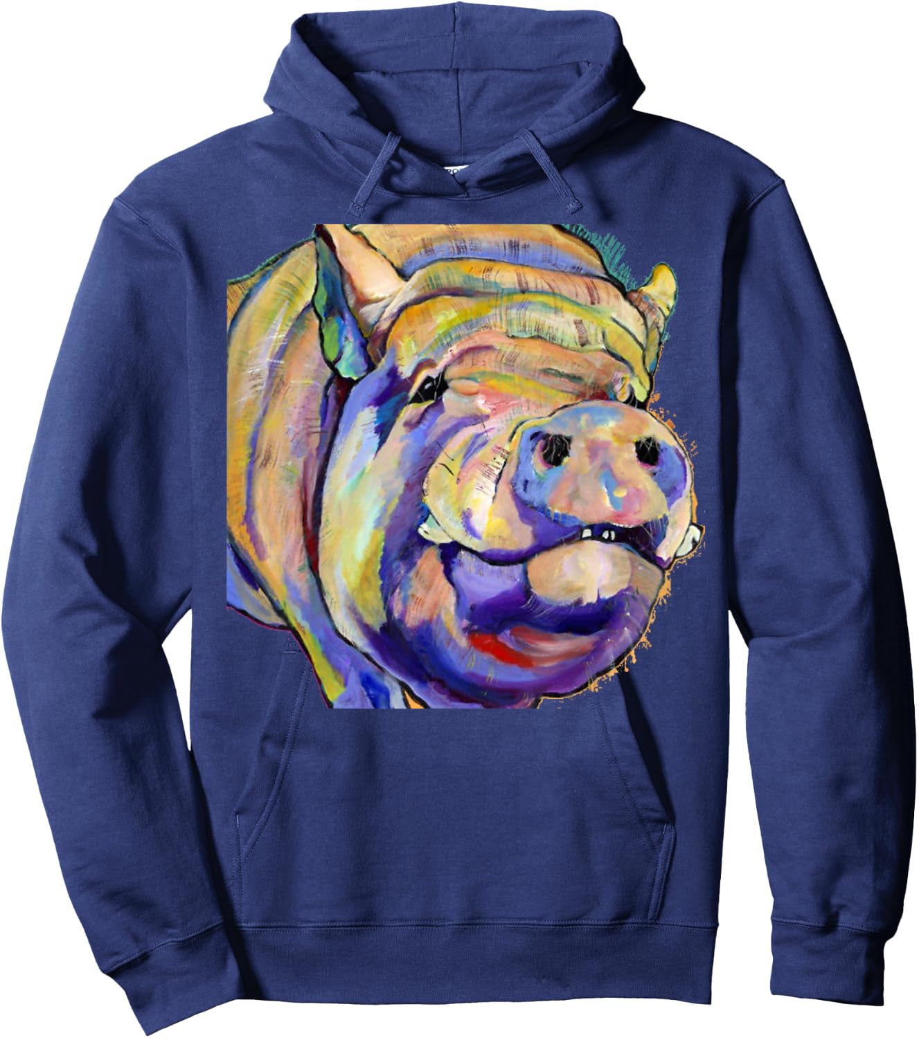 Potbelly Pig Shirt - Potbelly Pig Gifts - Potbellied Pig Art Hoodie - Hoodie | Navy