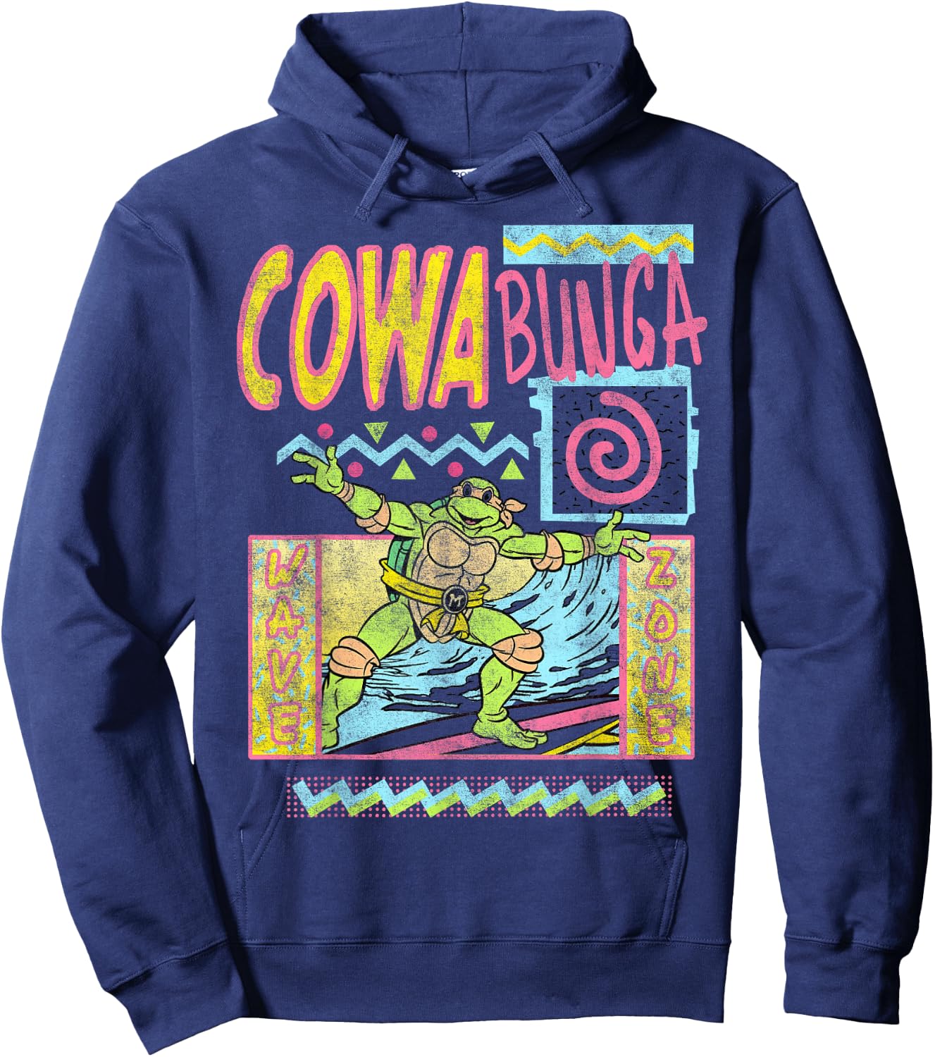 Teenage Mutant Ninja Turtles Retro Surfin' Hoodie - Hoodie | Navy