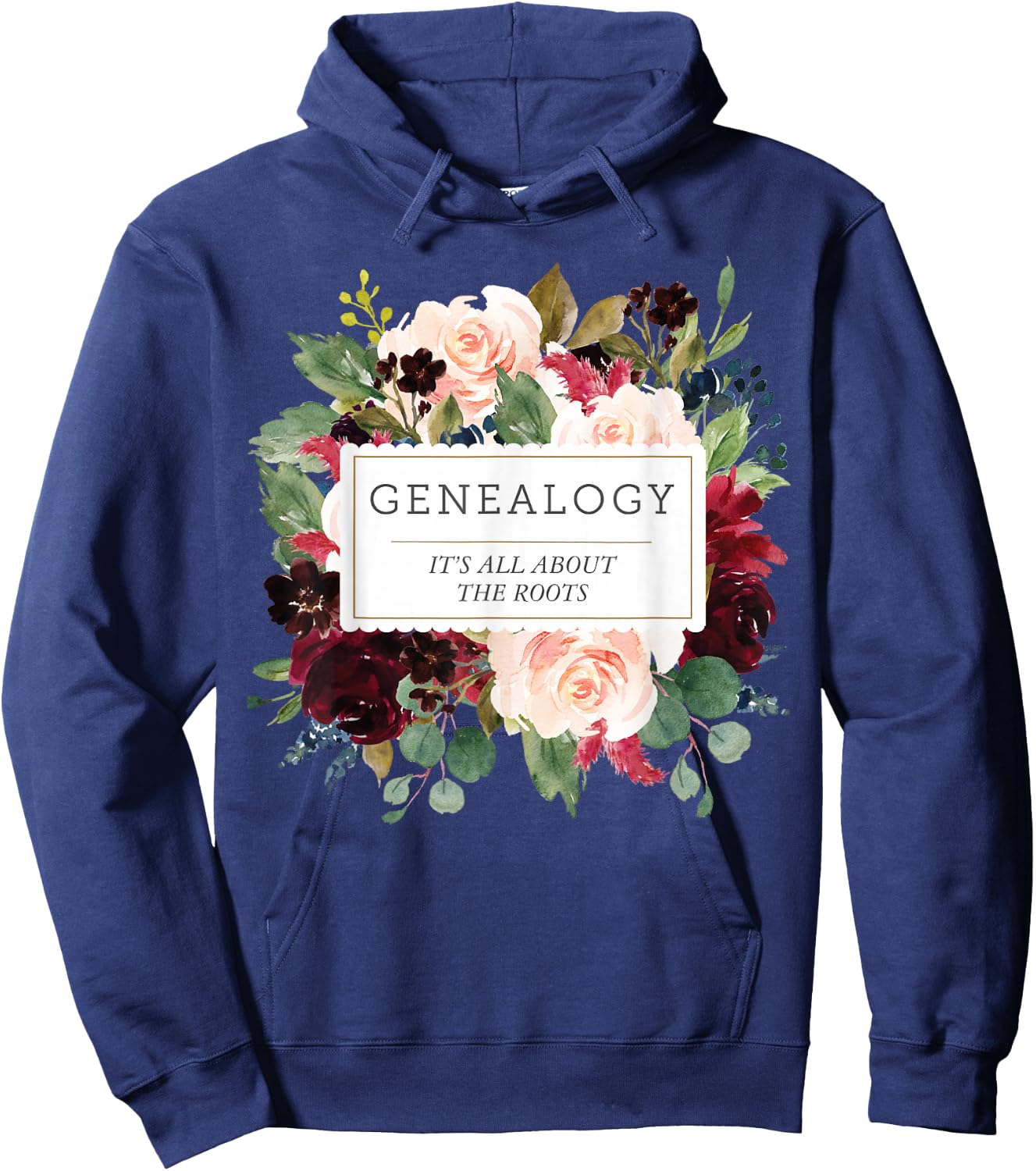 Genealogy Shirt Genealogist Gift Ladies Family Research Hoodie - Hoodie | Navy