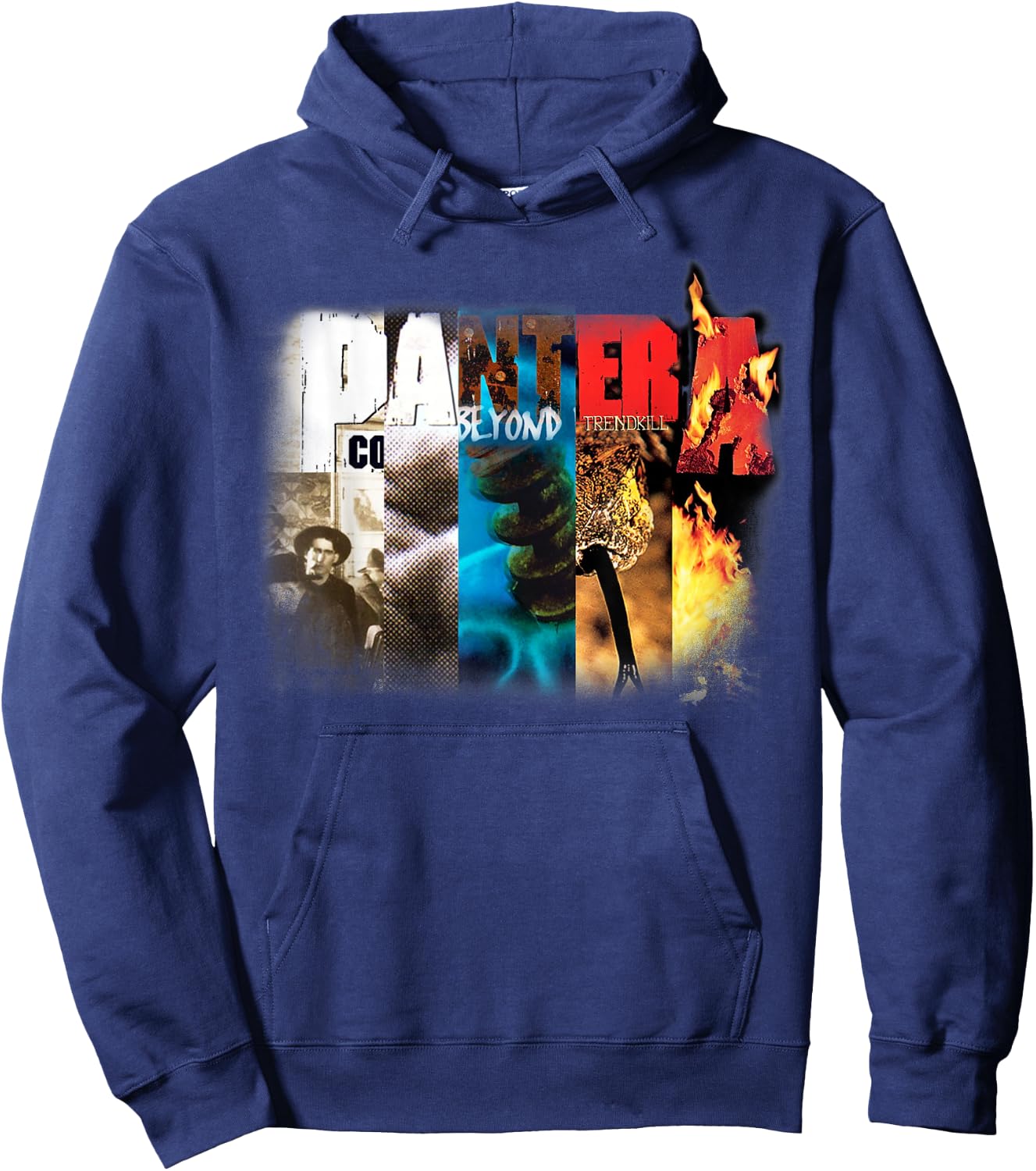 Pantera Official Collage Album Hoodie - Hoodie | Navy