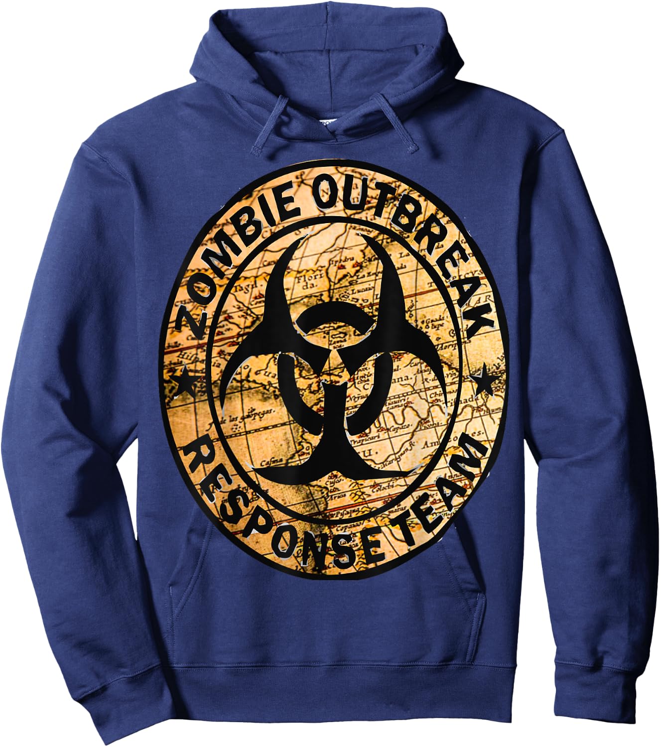 Funny Halloween Apocalypse Outbreak Zombie Response Team Hoodie - Hoodie | Navy