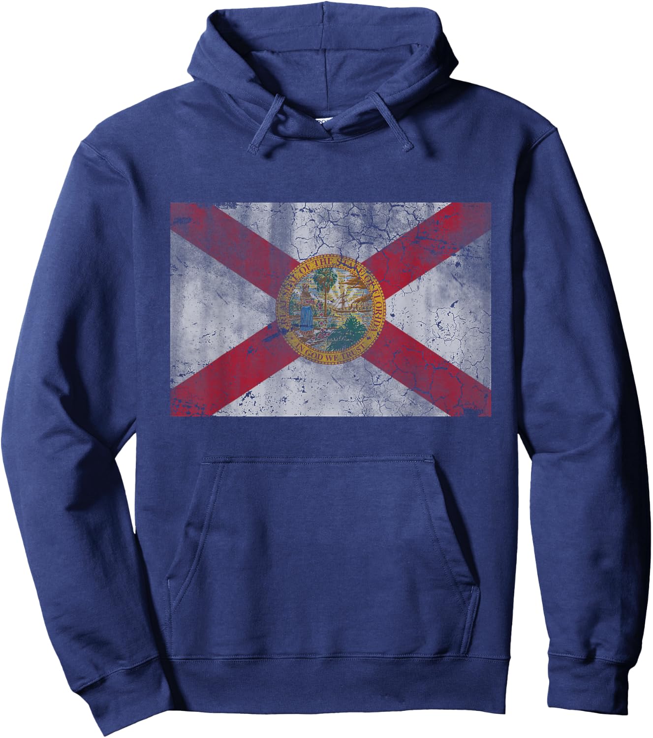 Florida Flag Vintage Fade Men Women Kids Youth Toddlers Hoodie - Hoodie | Navy