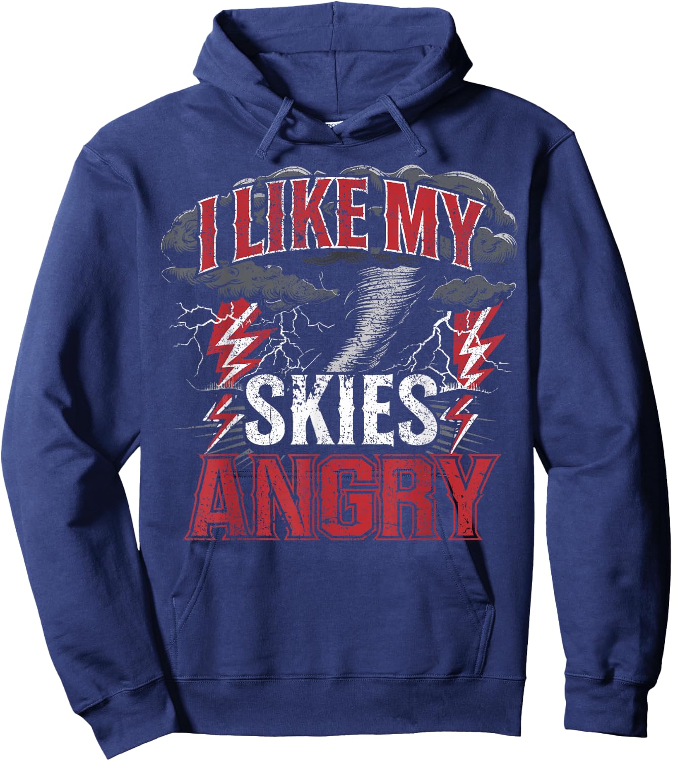 Storm Chaser EF5 Tornado Angry Skies Storm Chasing Hoodie - Hoodie | Navy