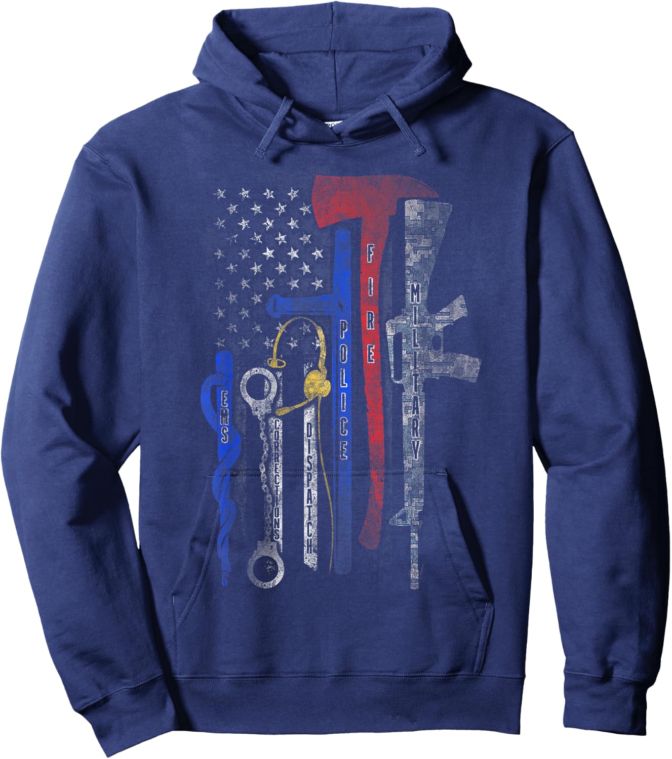 Heroes Flag Hoodie - Hoodie | Navy