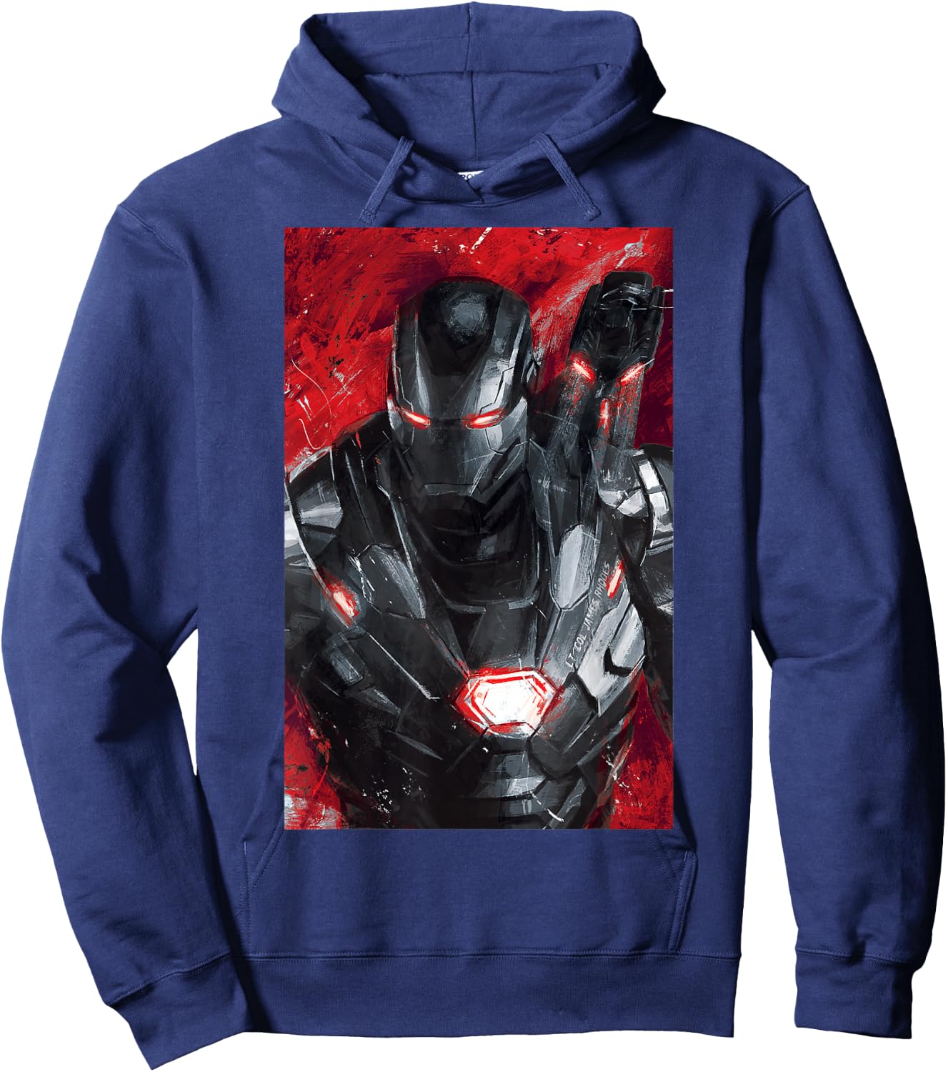 Marvel Avengers Endgame War Machine Painting Graphic Hoodie - Hoodie | Navy