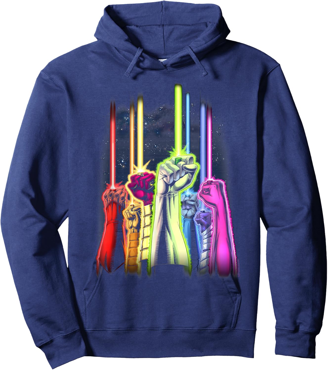 Green Lantern Rainbow Corps Hoodie - Hoodie | Navy