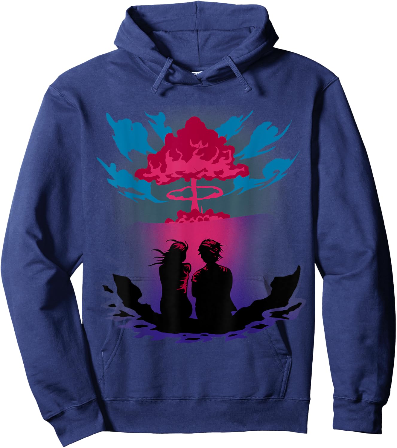 Nuke Atom Bomb Atomic Love Couple Fallout Hydrogen Gift Hoodie - Hoodie | Navy