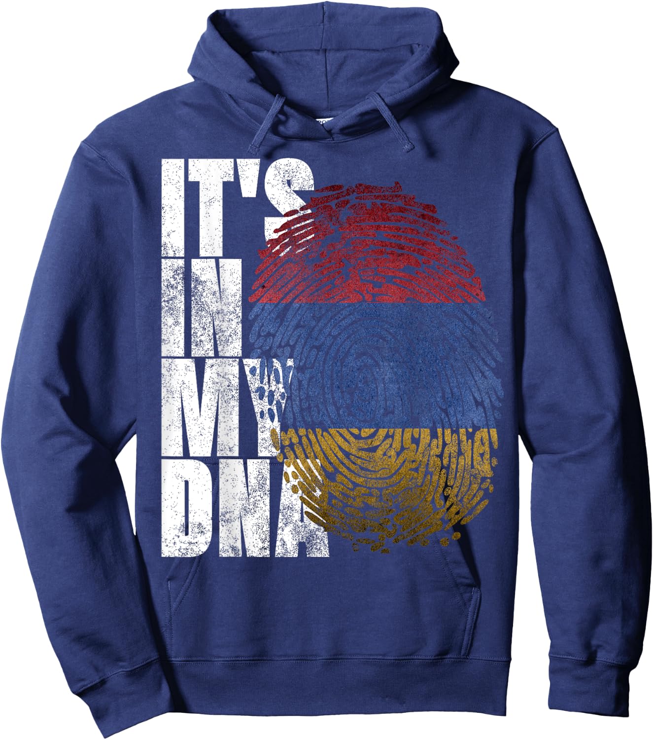 It's In My DNA Armenian Sign Proud Gifts Pride Armenia Flag Hoodie - Hoodie | Navy