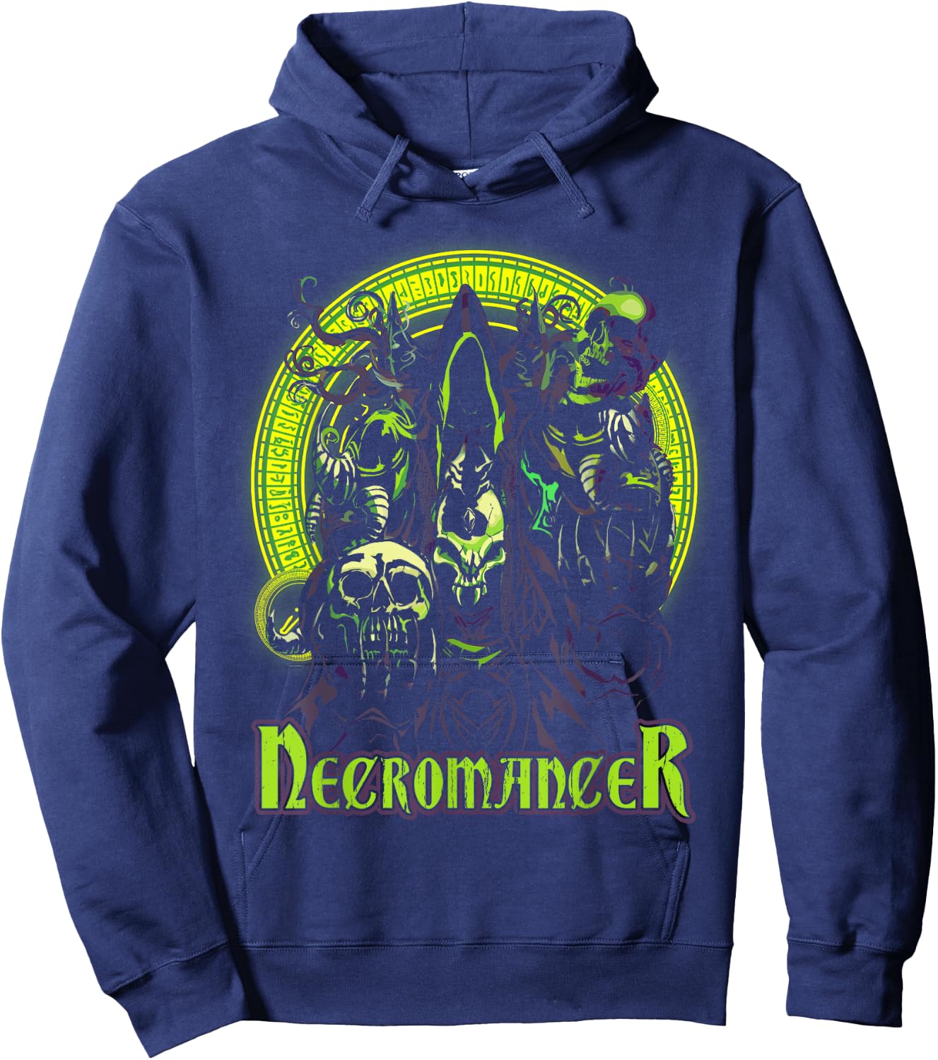 Necromancer Fantasy Magic Roleplaying Tabletop RPG Gamers Hoodie - Hoodie | Navy