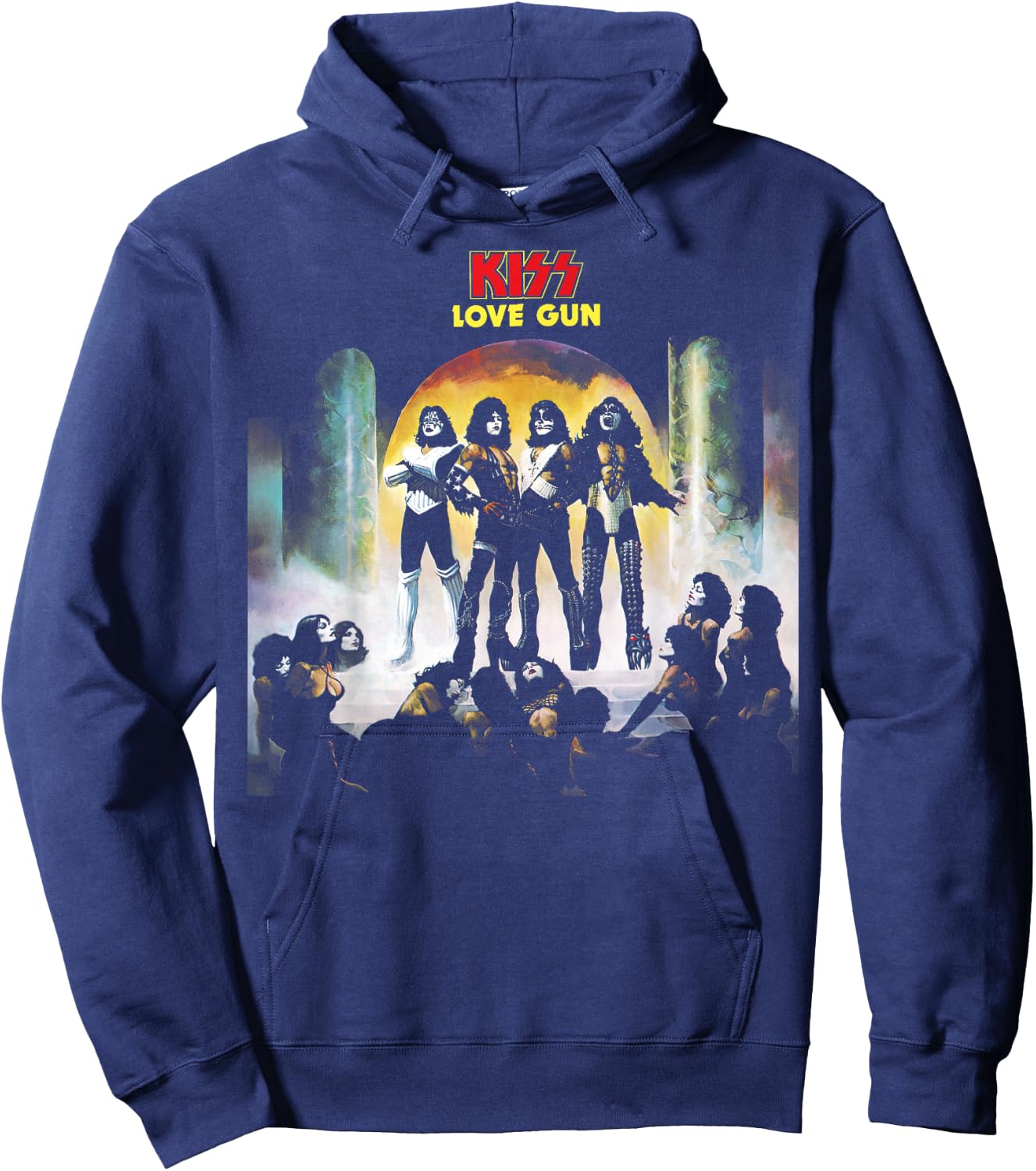 KISS - 1977 Love Gun Hoodie - Hoodie | Navy