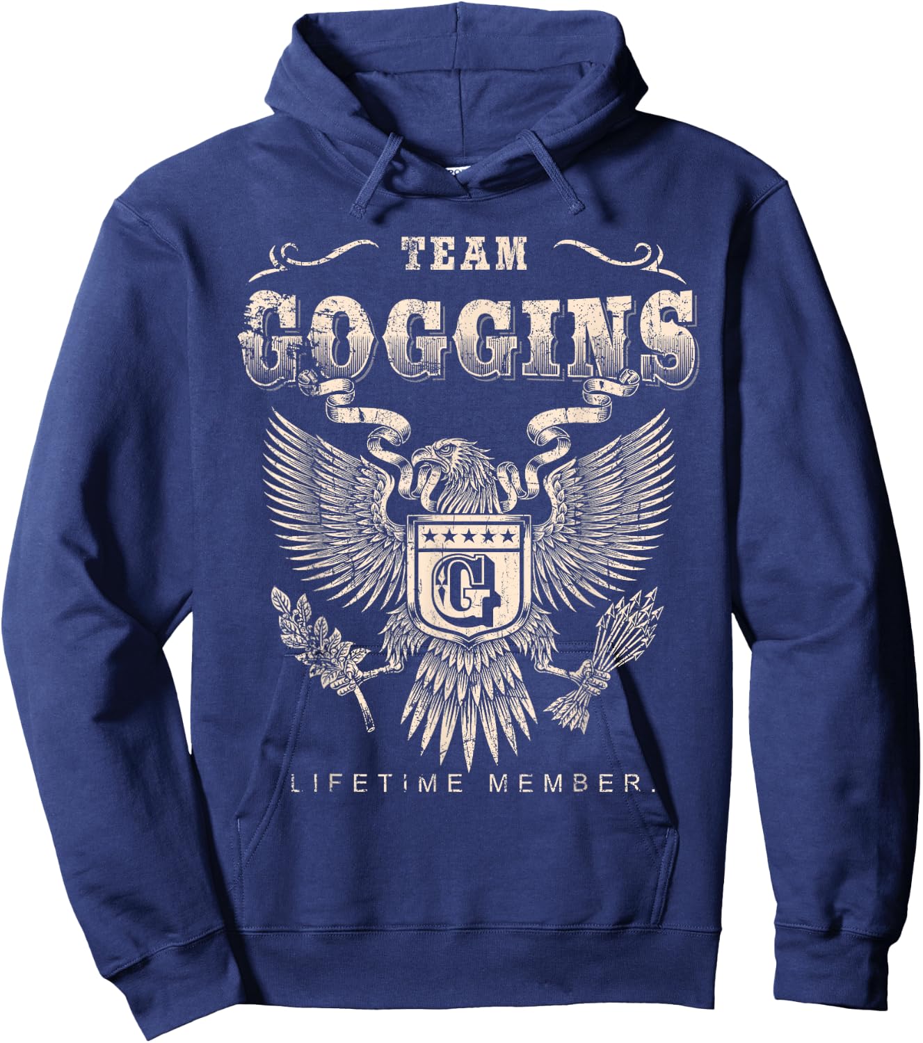 Team Goggins Family Name Lifetime Member Hoodie - Hoodie | Navy