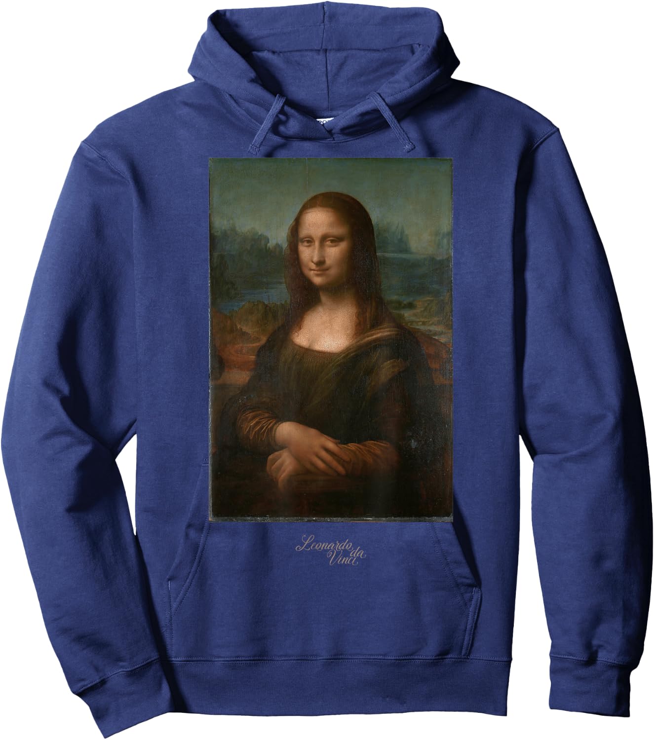 Leonardo da Vinci Mona Lisa Painting Art Teacher Gift Outfit Hoodie - Hoodie | Navy