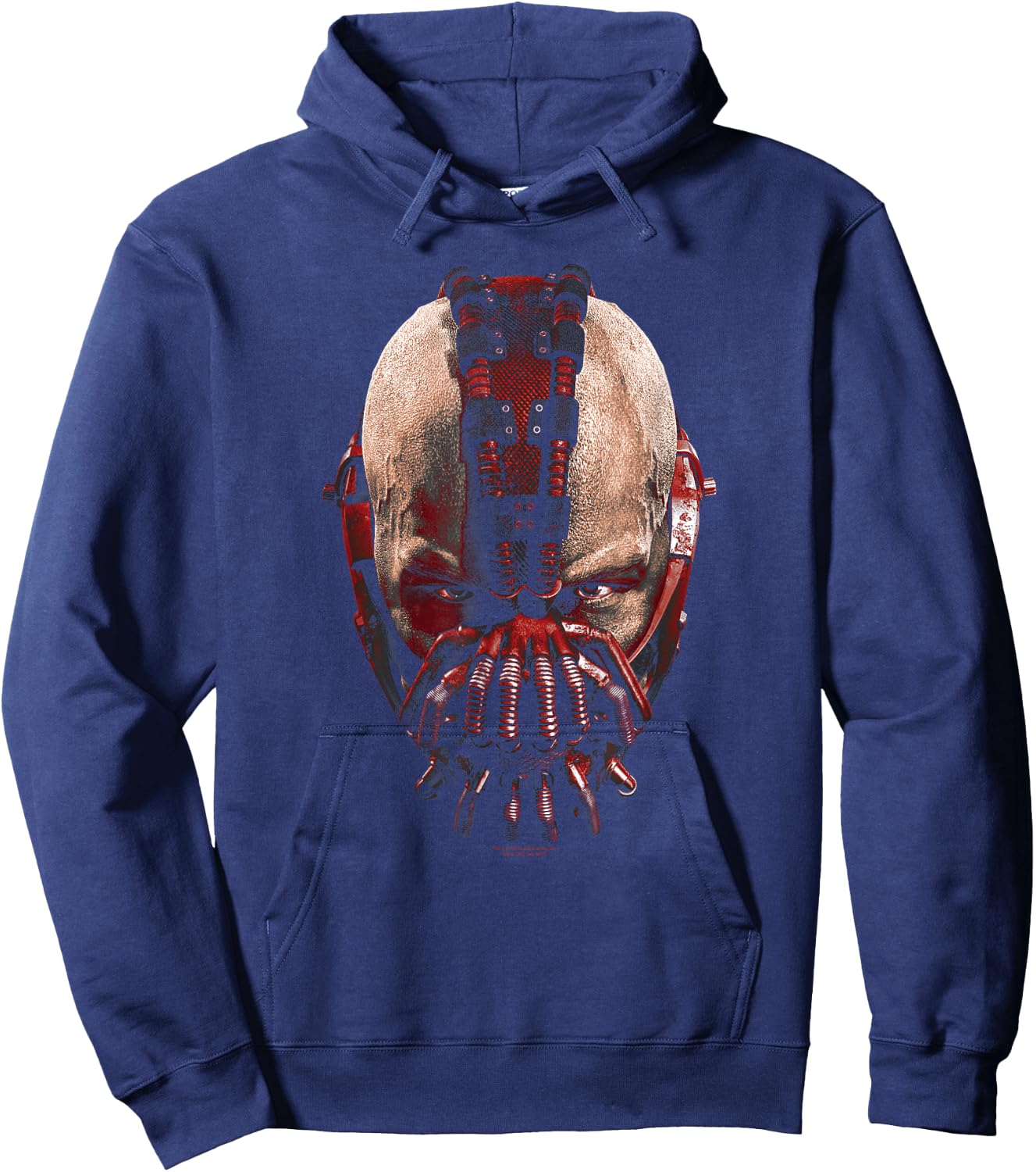 Batman Dark Knight Rises Bane Mask Hoodie - Hoodie | Navy