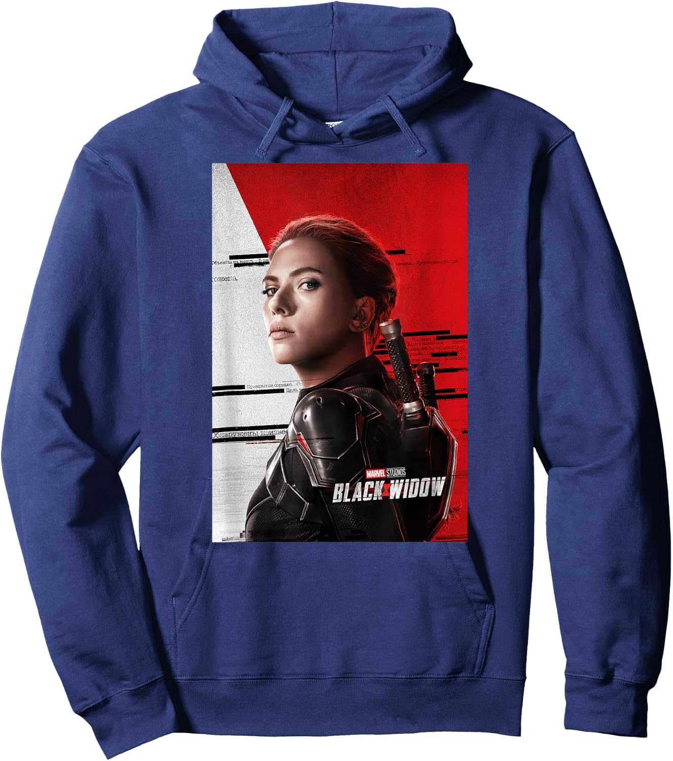 Marvel Black Widow Natasha Romanoff Teaser Movie Poster Hoodie - Hoodie | Navy