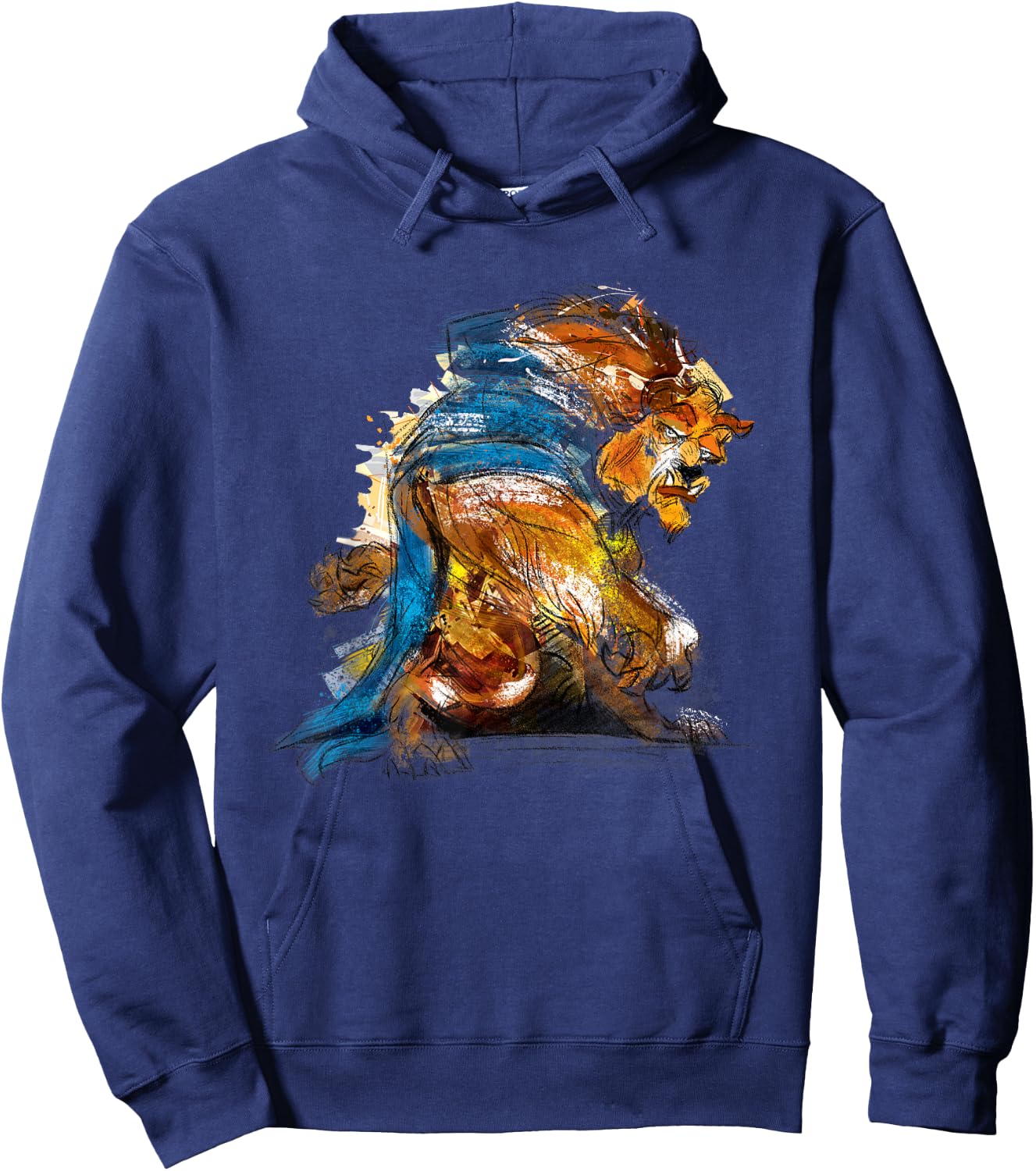 Disney Beauty and the Beast Men's Hoodie - Hoodie | Navy