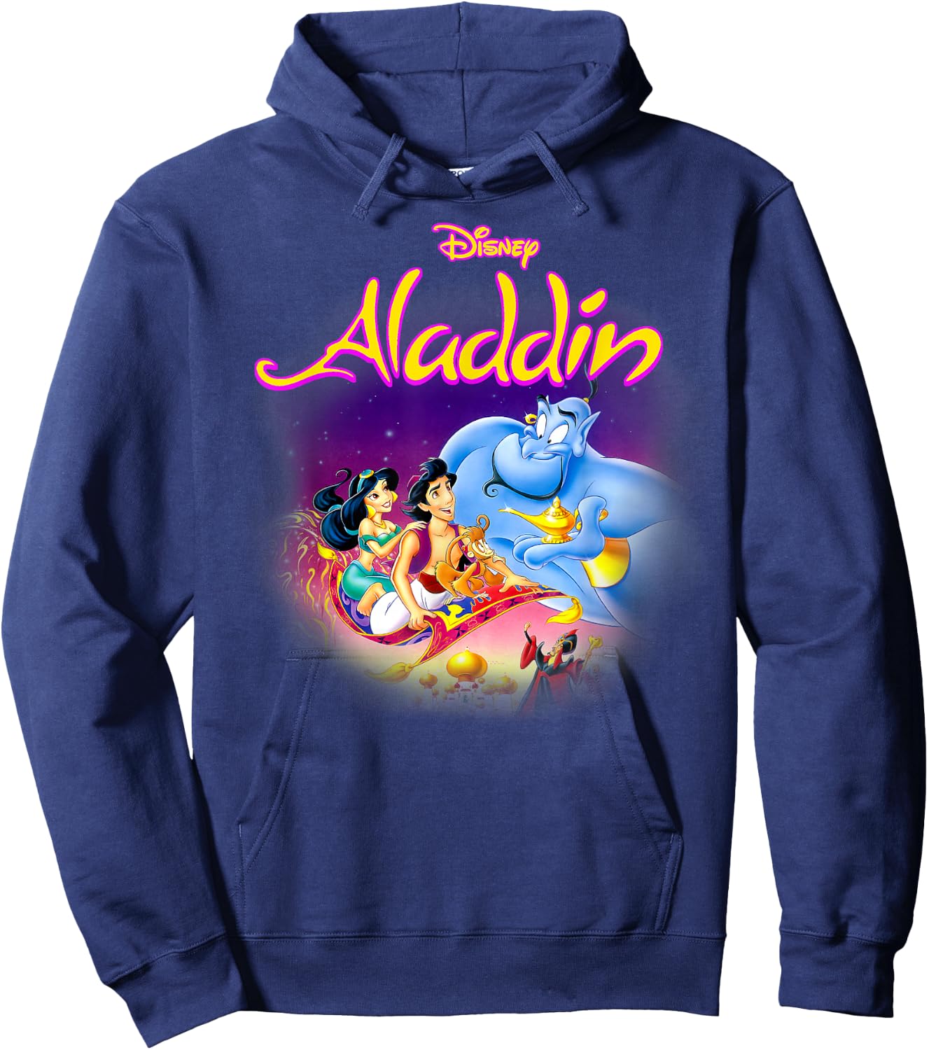 Disney Aladdin Faded Classic Movie Poster Hoodie - Hoodie | Navy