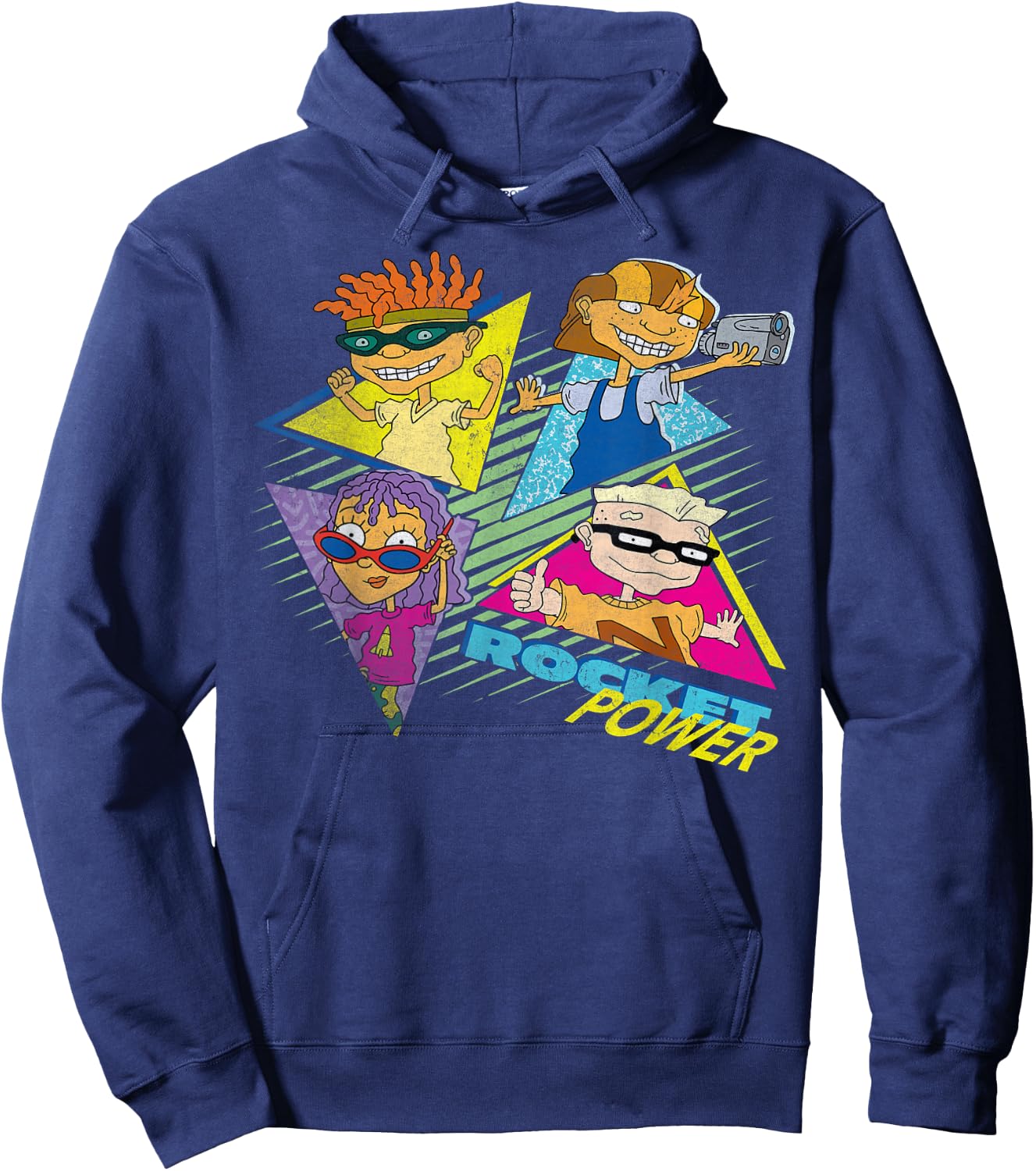 Nickelodeon Rocket Power Character Group Retro Hoodie - Hoodie | Navy