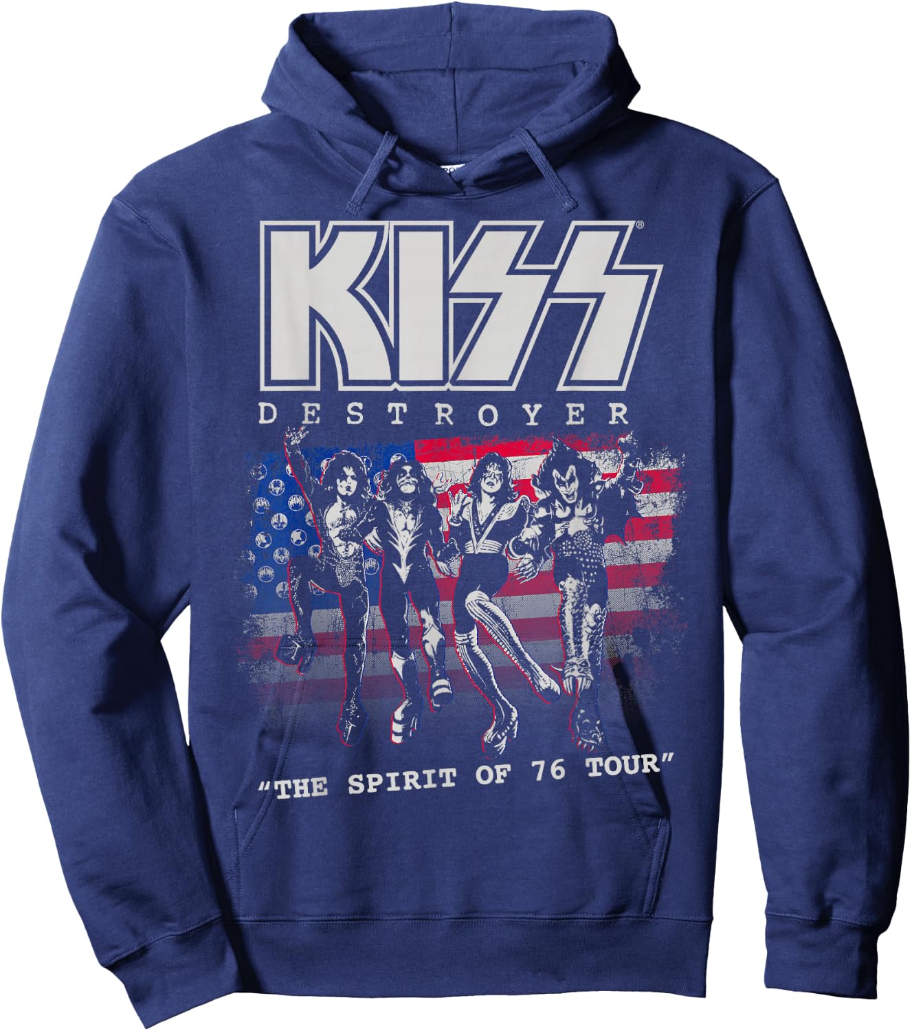 KISS - Destroyer: The Spirit of '76 Hoodie - Hoodie | Navy