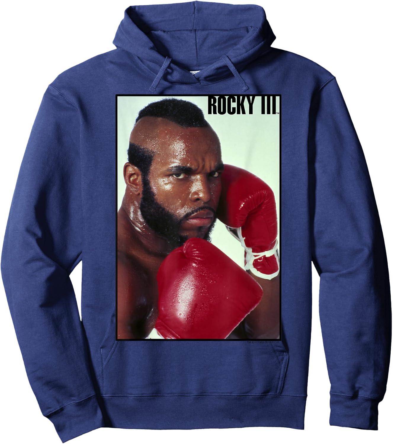 Rocky 3 Clubber Lang Fight Pose Full Color Poster Hoodie - Hoodie | Navy