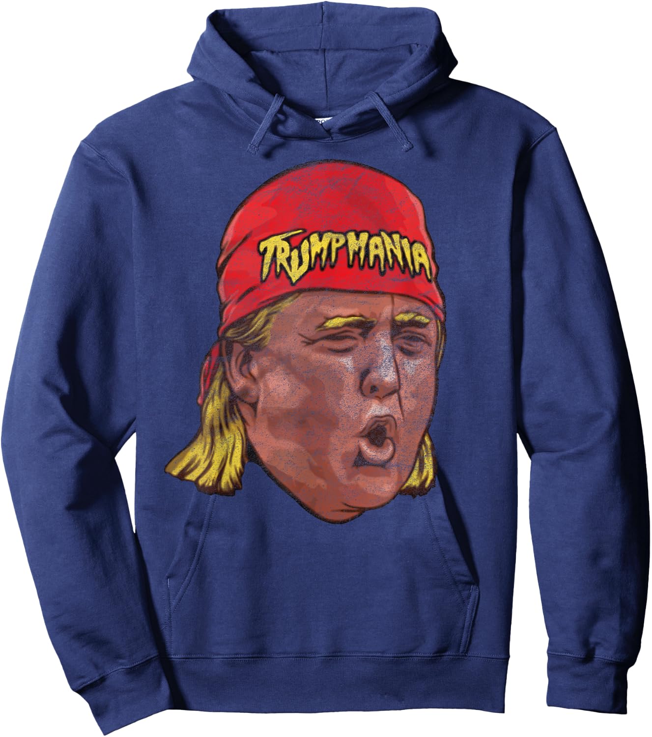 Trumpmania Old School Wrestling Trump Lover Gift Hoodie - Hoodie | Navy