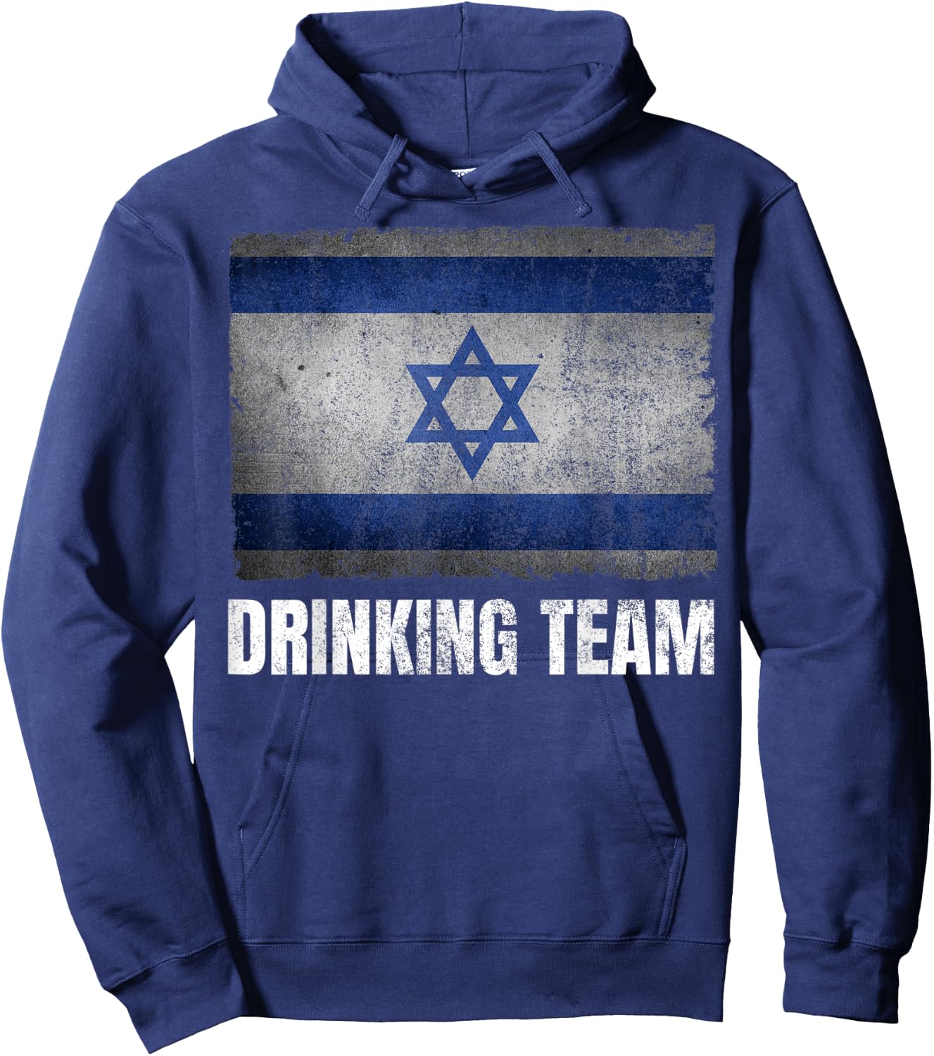 Israel Drinking Team Shirt Funny Jewish Gifts Israeli Flag Hoodie - Hoodie | Navy