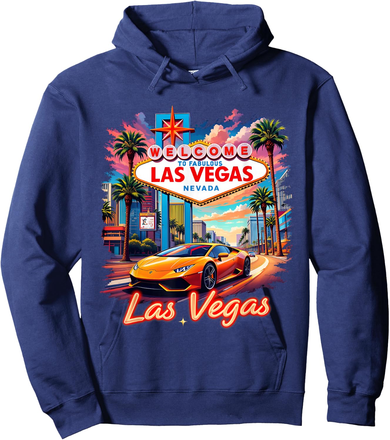 Nevada Las Vegas Souvenir Vacation Trip 2025 Hoodie - Hoodie | Navy