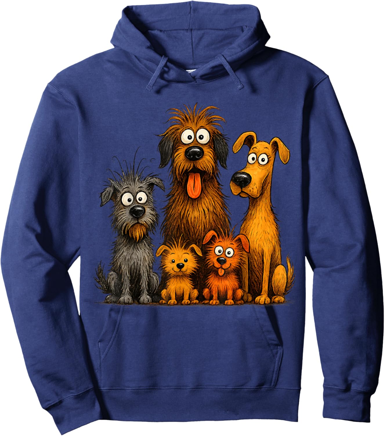 Funny Dogs Family Hoodie - Hoodie | Navy