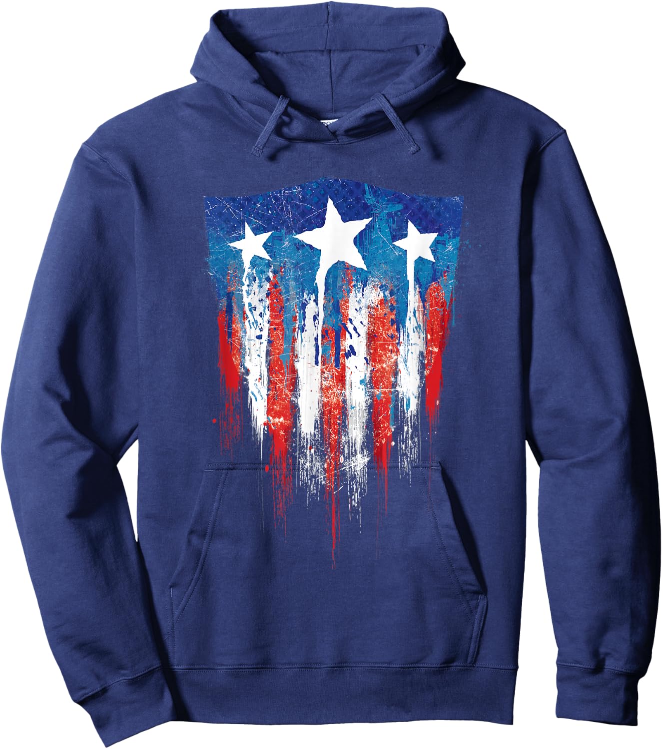 Marvel Captain America Flag Hoodie - Hoodie | Navy