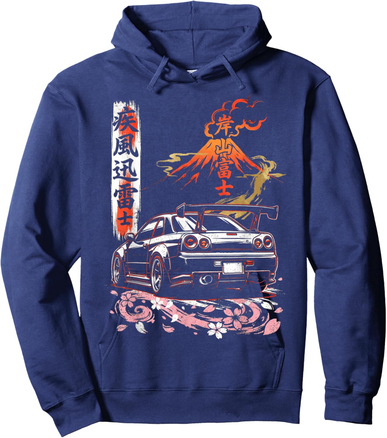 Cars Shirts Men JDM Drift Race Car Japan Domestic Market Hoodie - Hoodie | Navy