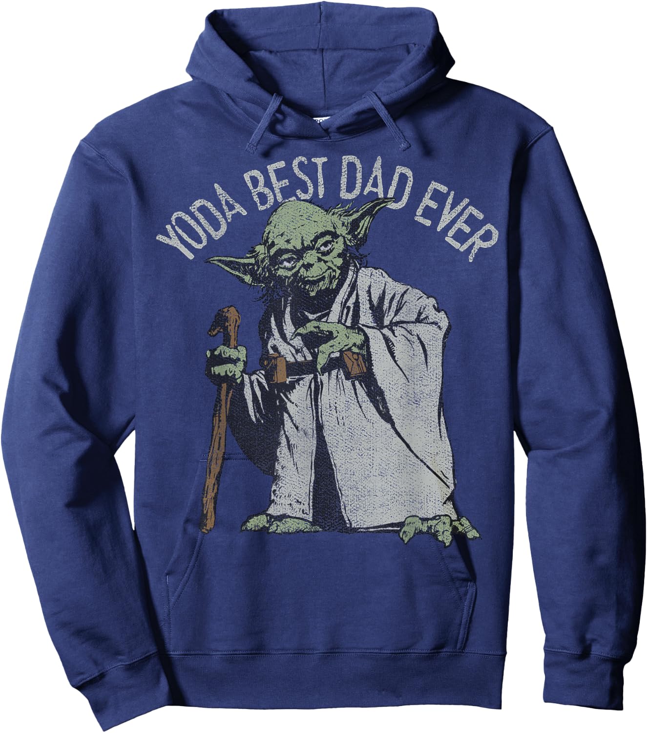 Star Wars Yoda Best Dad Ever Graphic Hoodie - Hoodie | Navy