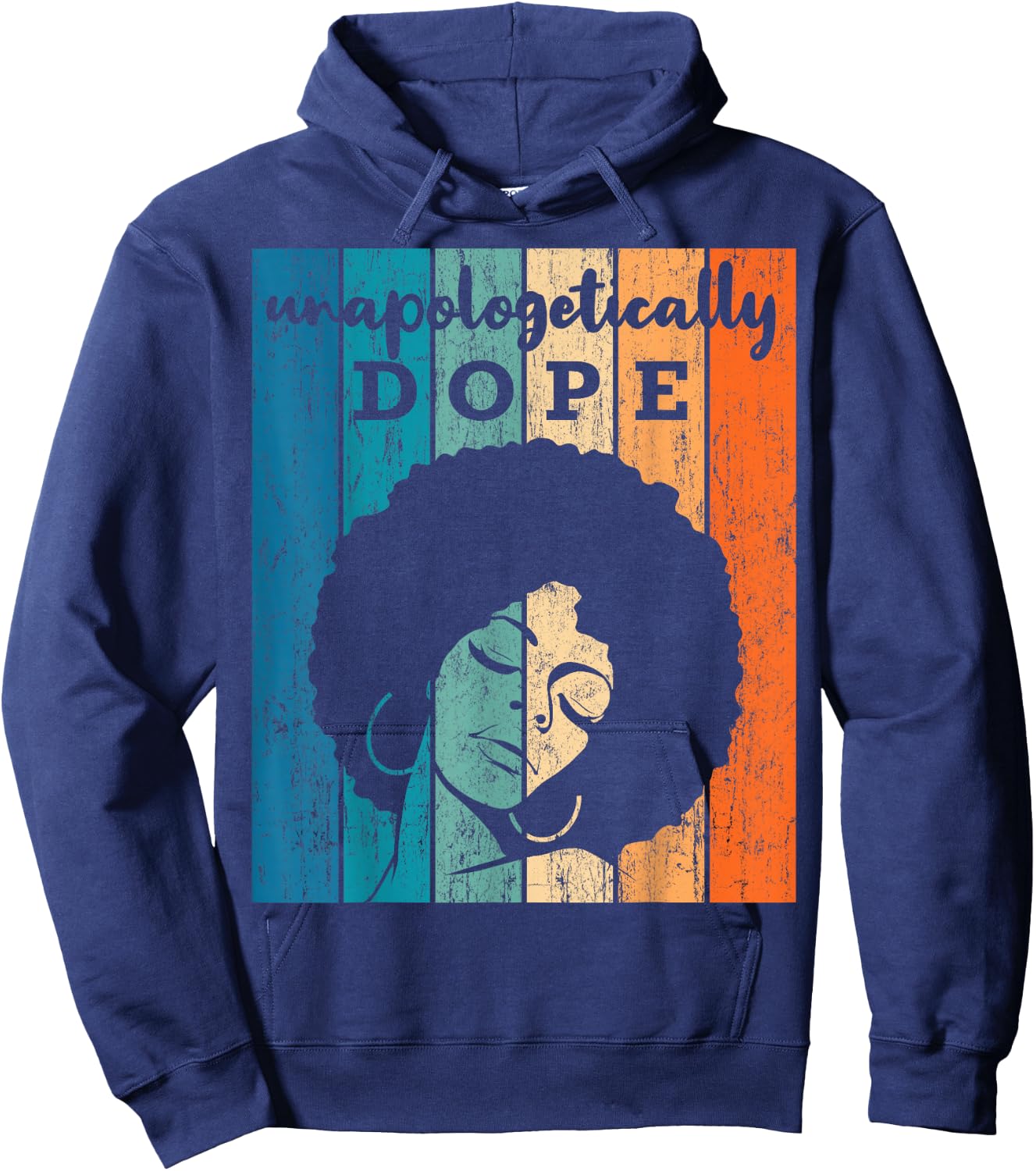 Unapologetically Dope Afro Black History Month 2020 Gift Hoodie - Hoodie | Navy