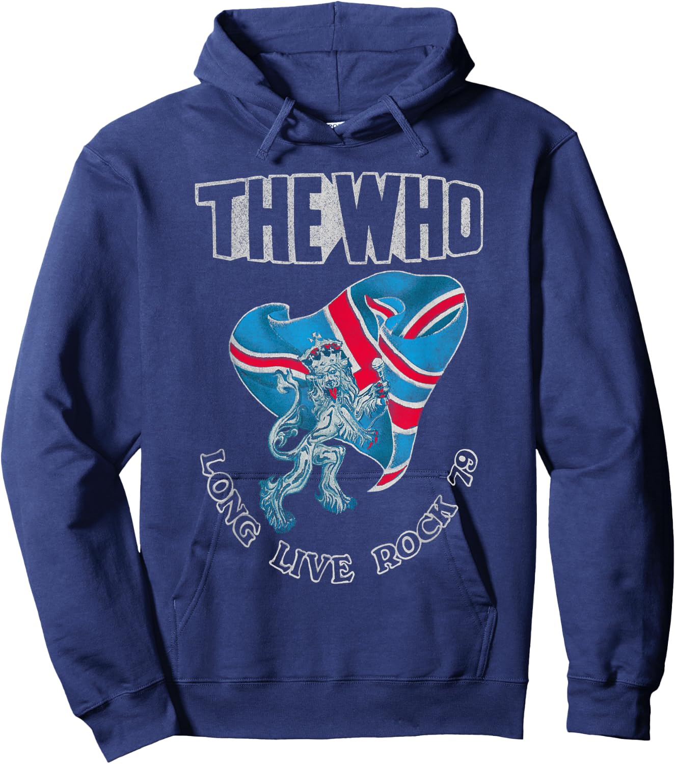 The Who Official Long Live Rock 79 Hoodie - Hoodie | Navy
