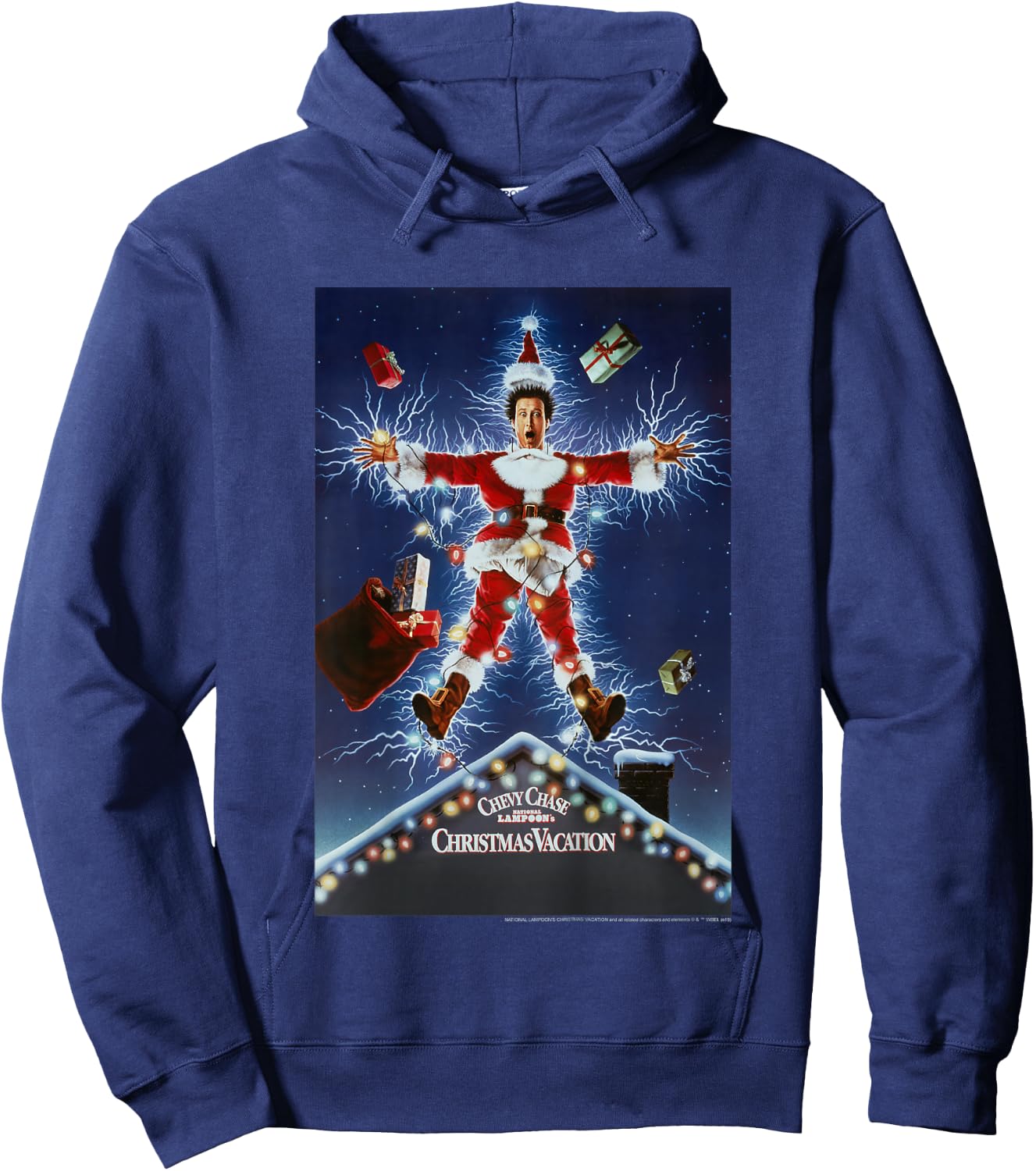 Kids National Lampoon's Christmas Vacation Classic Movie Poster Hoodie - Hoodie | Navy
