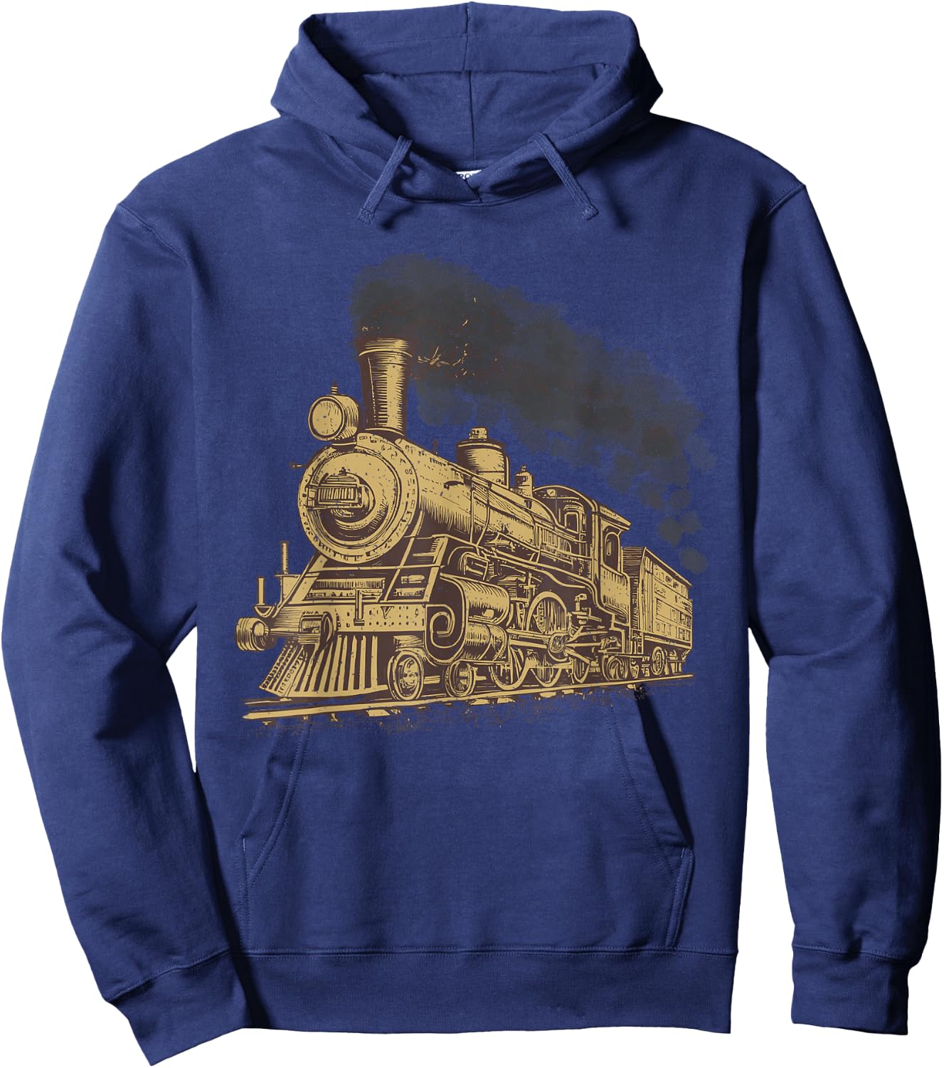 Cool Steam Train Art Women Locomotive Train Lover Hoodie - Hoodie | Navy